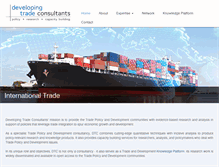 Tablet Screenshot of developing-trade.com